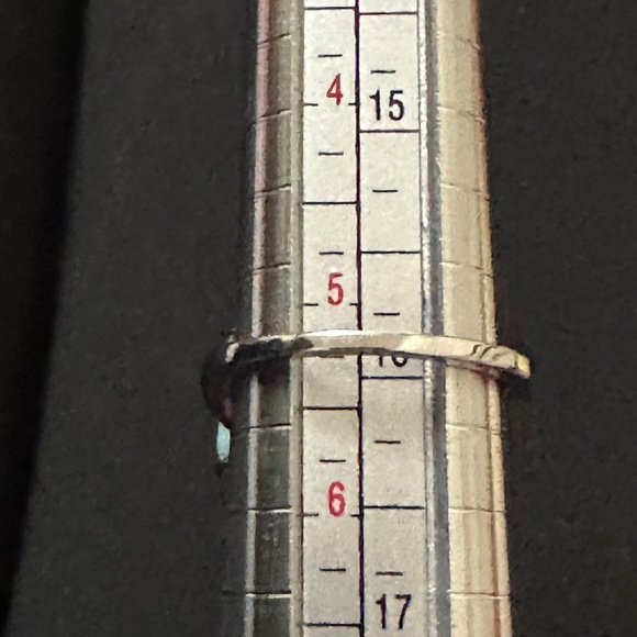 925 Sterling Silver Ring & 3 Larimar Stones in different shapes. - Picture 10 of 10